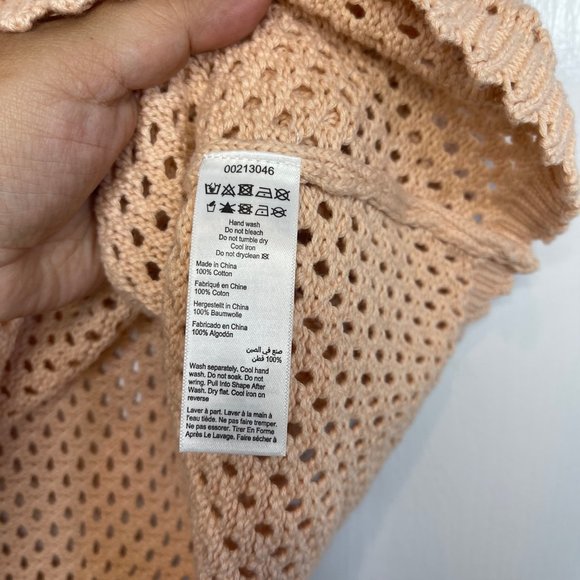 City Chic Weave Spirit Starling Reine V-Neck Vest Peachy Top - 14W - NEW - Picture 14 of 15